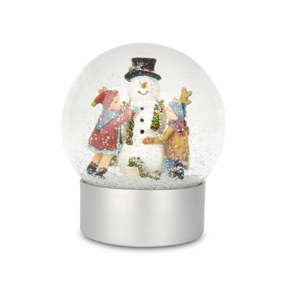 Shaker med Snowman & Children 10 cm