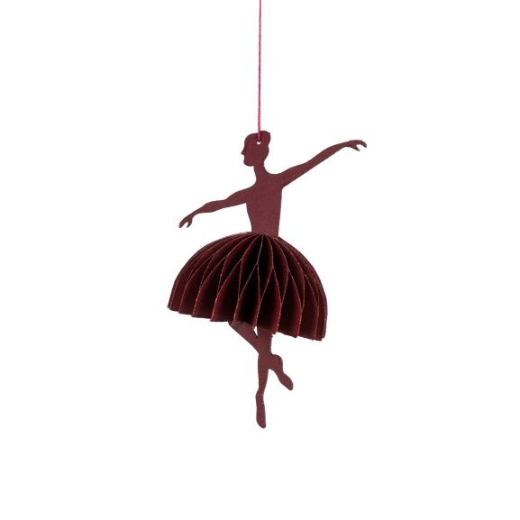 Röd ballerina 11,5 x 12 cm