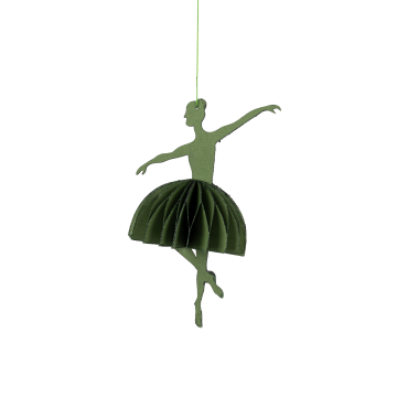 Grön ballerina 11,5 x 12 cm